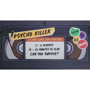 Psycho Killer Card Game 1st Edition W/ Expansion Cards "Gratuitous Violence"